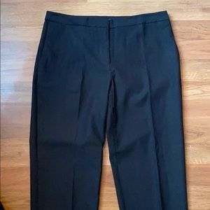 Mario Serrani black patterned cropped pants, 4